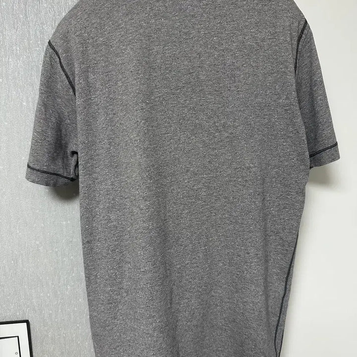 [SOLD OUT] 스톤아일랜드 그레이 카라 반팔 티셔츠 M