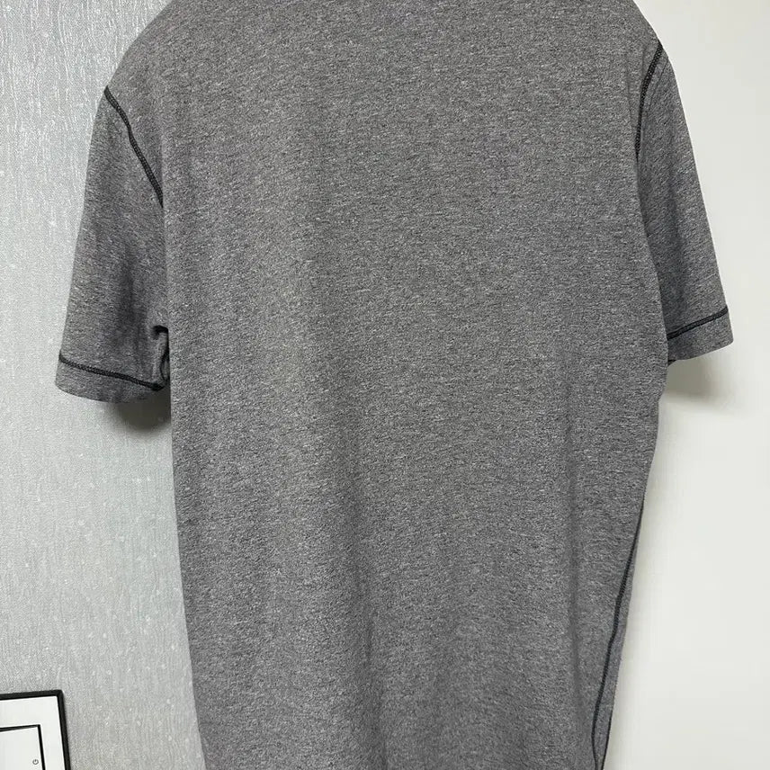 [SOLD OUT] 스톤아일랜드 그레이 카라 반팔 티셔츠 M