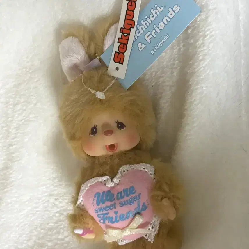 [BUNJANG] Sweet Sugar Monchhichi Chimutan Plush Keyring / 스위트슈가 몬치치 치무탄 인형키링