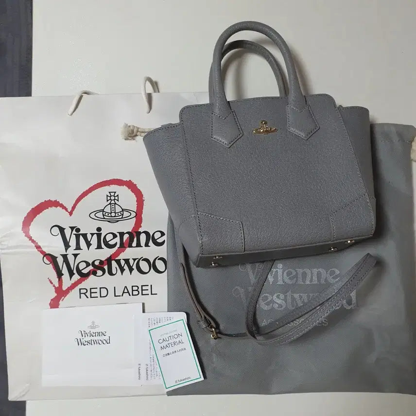 [BUNJANG] Vivienne Westwood Gray Tote Bag Crossbody / [새상품] 비비안웨스트우드 그레이 토트백 크로스백