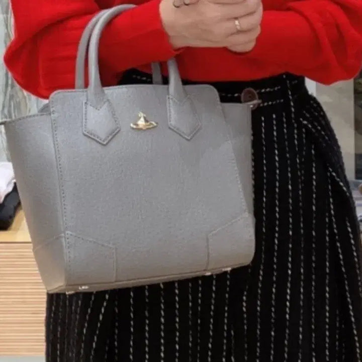 [BUNJANG] Vivienne Westwood Gray Tote Bag Crossbody / [새상품] 비비안웨스트우드 그레이 토트백 크로스백