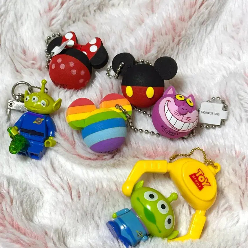 [BUNJANG] Disney Assorted Keyring Bundle Set / 디즈니 키링/열쇠고리 모음 (미키, 토이스토리 외) 일괄