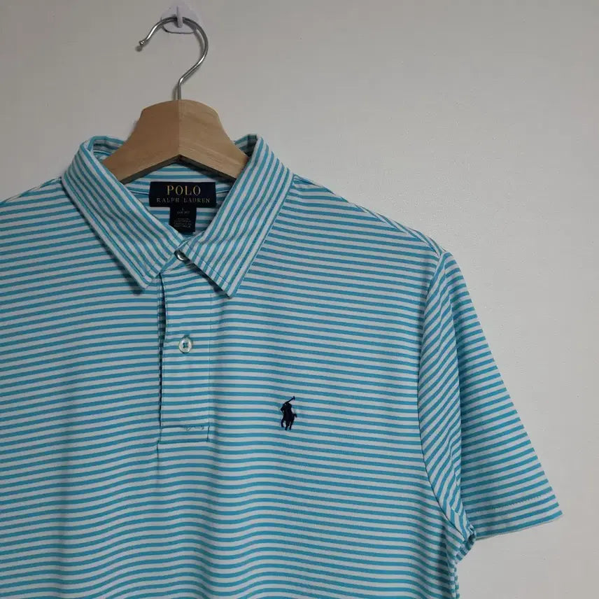 [BUNJANG] Polo Ralph Lauren Striped Polo Shirt (14-16) / (L) POLO 폴로랄프로렌 스트라이프 반팔 카라티 (14-16)