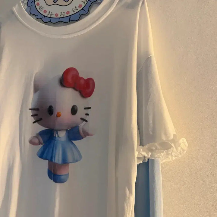 [BUNJANG] Kitty Vintage Long Sleeve T-shirt / 키티 긴팔티 빈티지