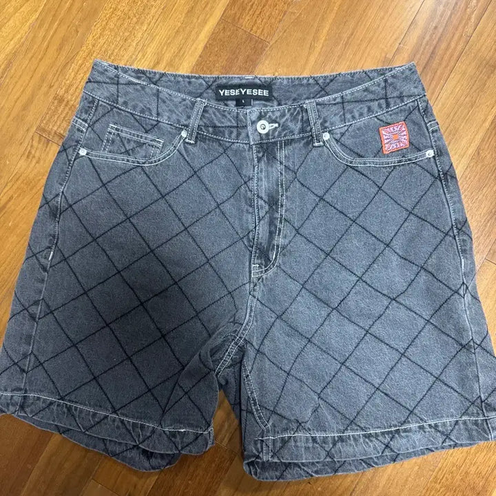 [BUNJANG] Yeseyesee Net Short Pants Gray / [L] 예스아이씨 네트 숏팬츠 그레이