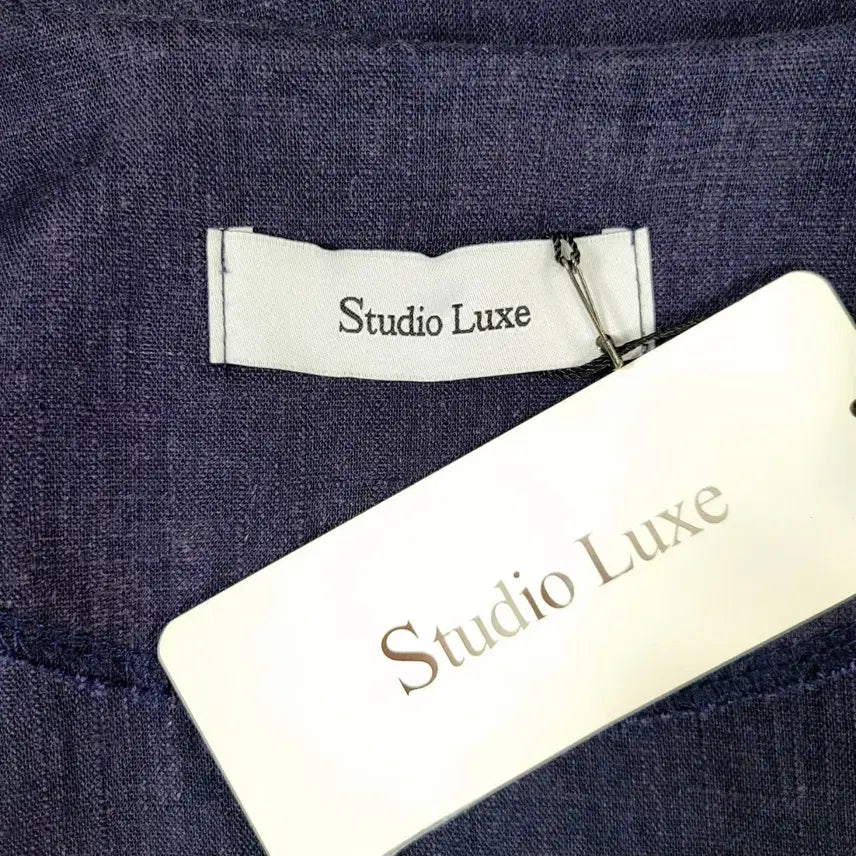 [BUNJANG] Studio Luks Navy Linen Open Vest / +스튜디오럭스 네이비 린넨 오픈 베스트 Y910