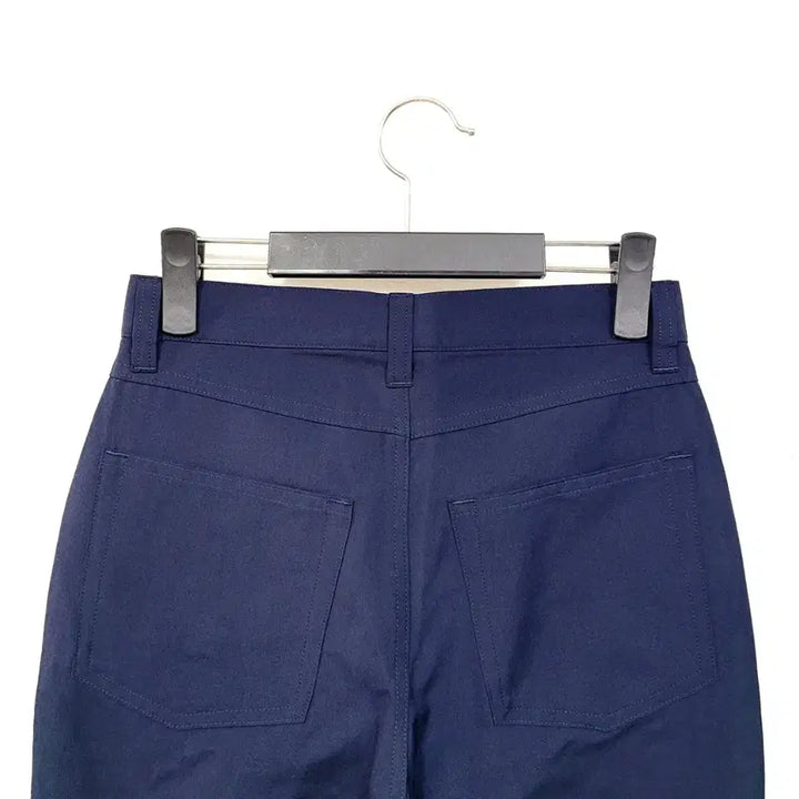 [BUNJANG] Comme des Garcons Tencel Navy Crop Semi-Wide Pants / +꼼데가르송 모+텐셀 네이비 크롭 세미 와이드 매장판 Y911