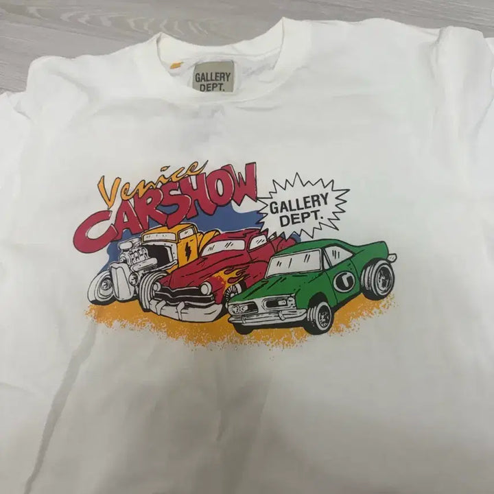 [BUNJANG] Dept. Car Print Short Sleeve T-shirt / 갤러리뎁 Dept. 자동차 프린팅 반팔 티셔츠