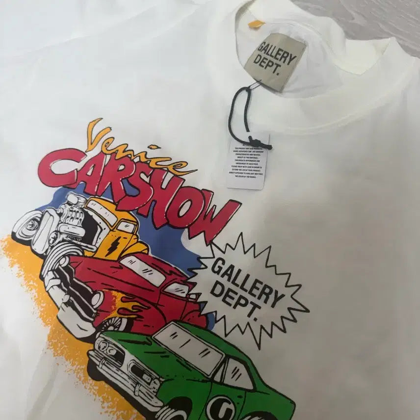 [BUNJANG] Dept. Car Print Short Sleeve T-shirt / 갤러리뎁 Dept. 자동차 프린팅 반팔 티셔츠