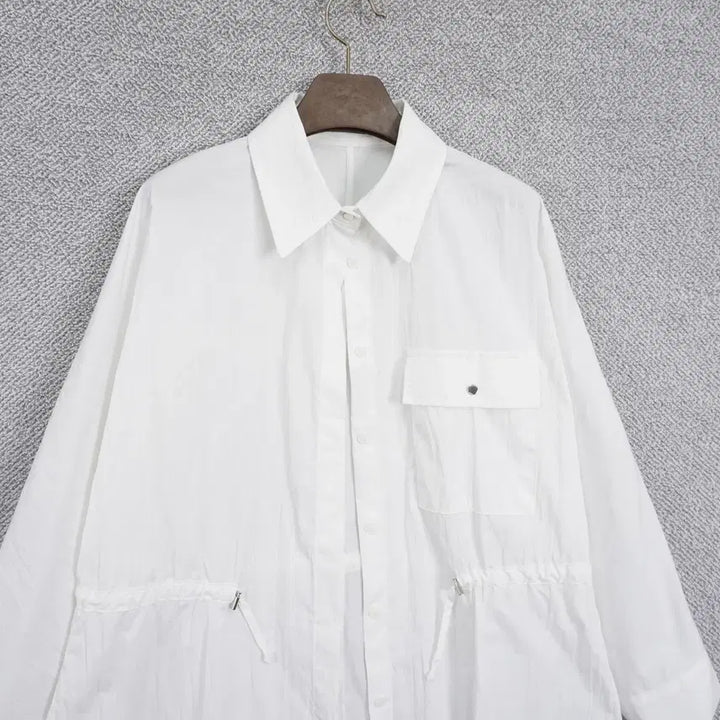[SOLD OUT] 바나나 여성 바스락 셔츠형 허리끈 자켓 free