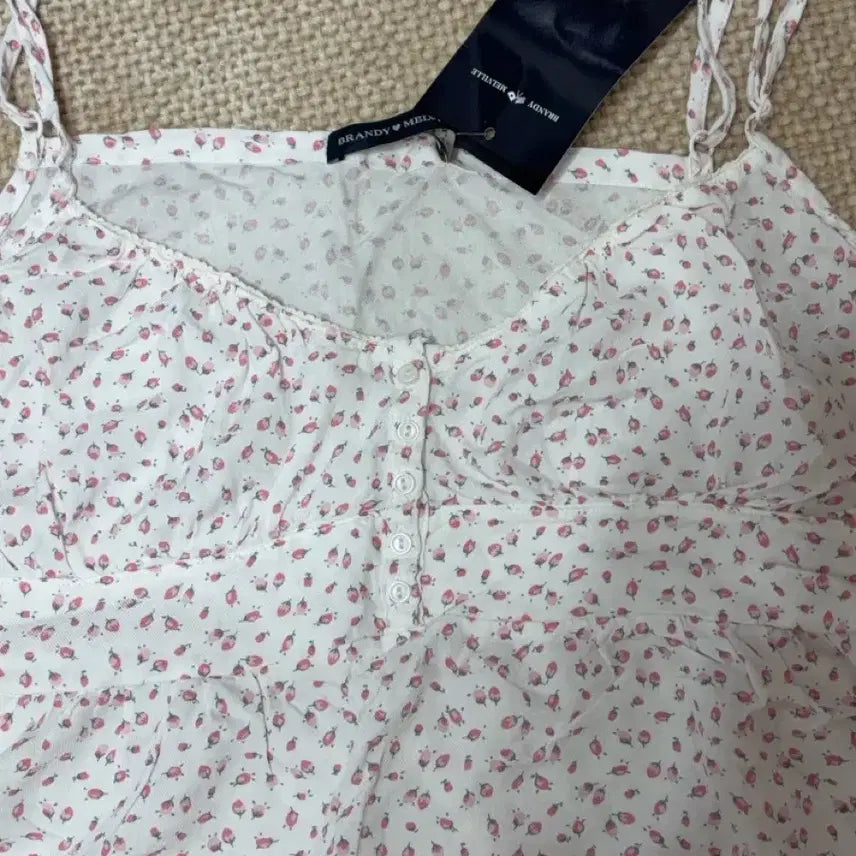 [BUNJANG] Brandy Melville Tiffany Floral Bustier Top / 브랜디멜빌 티파니 뷔스티에 탑