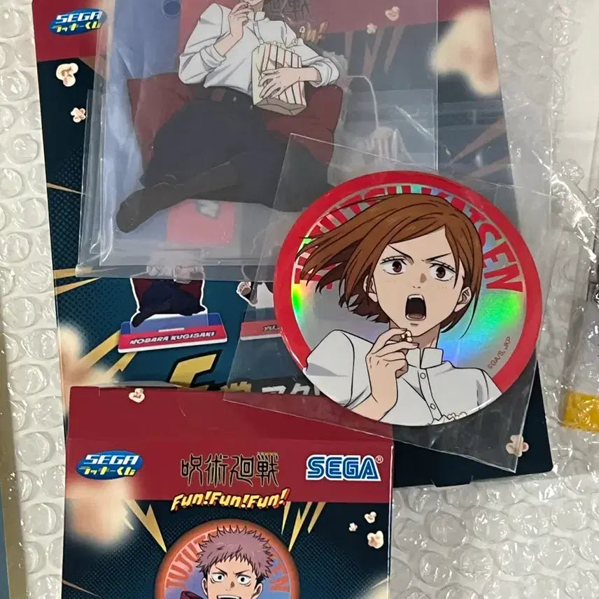 [BUNJANG] Nobara Kugisaki Acrylic Stand &amp; Can Badge Bundle Set / 노바라 세가쿠지 아크릴 캔뱃지 미개봉 일괄 판매 F, G상