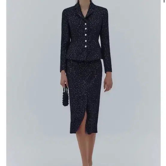 [BUNJANG] Ivana Helsinki Tweed Midi Skirt / 이바나헬싱키 트위드스커트 트위드 치마