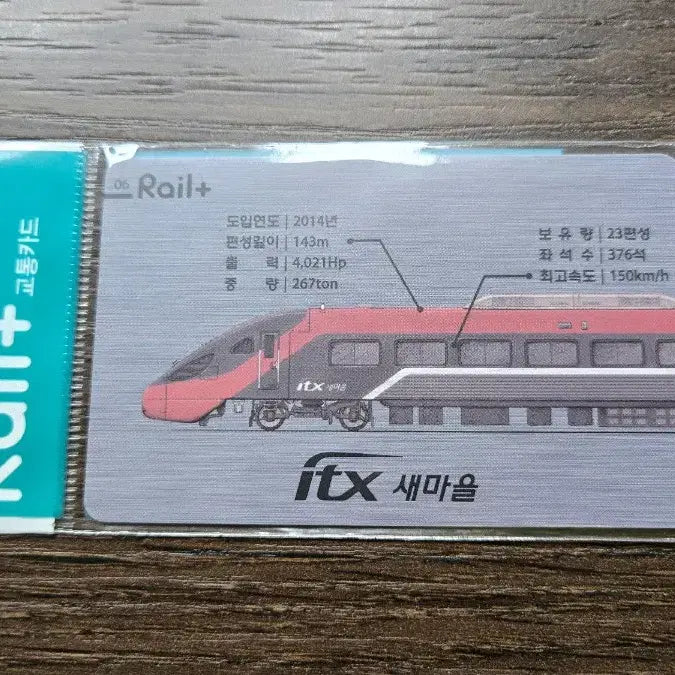 [BUNJANG] ITX Saemaeul Commemorative Transit Card / itx 새마을 교통카드 열차카드 ktx 코레일 레일플러스