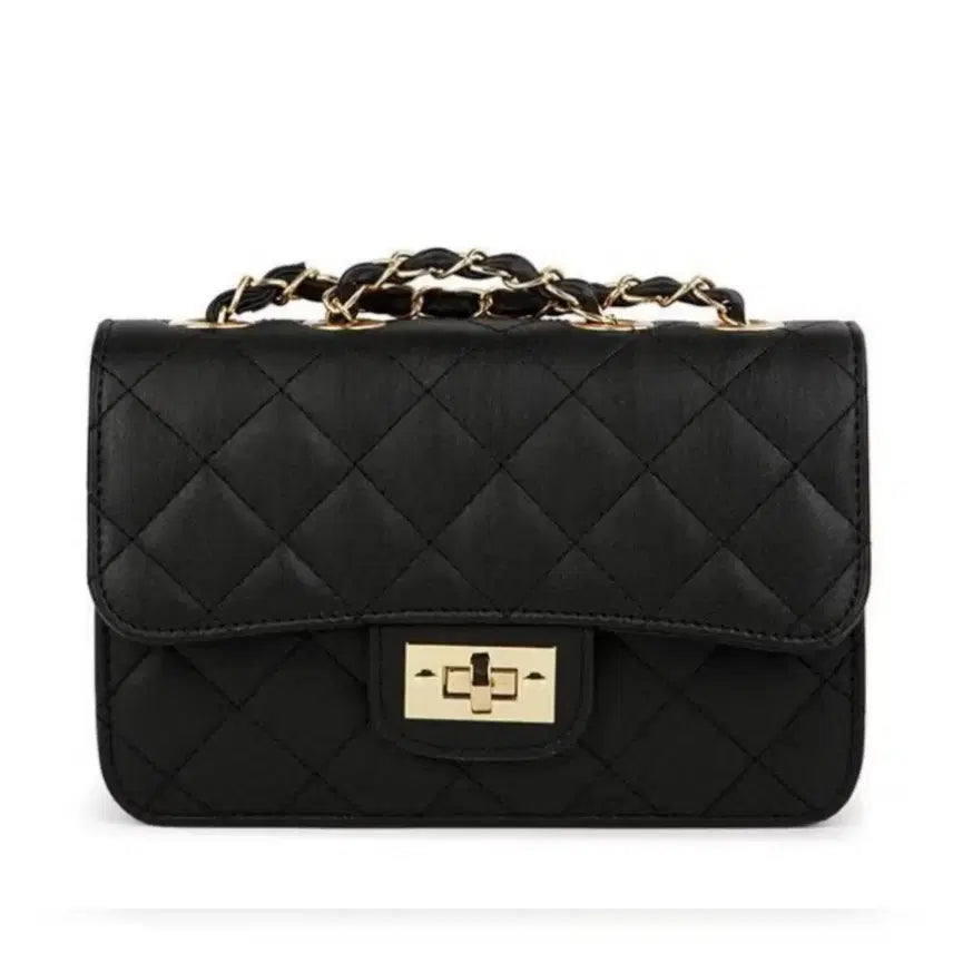 [BUNJANG] P5 Black Quilted Chain Bag / P5 A급 클래식한 디자인의 블랙 퀼팅  체인백 판매해요
