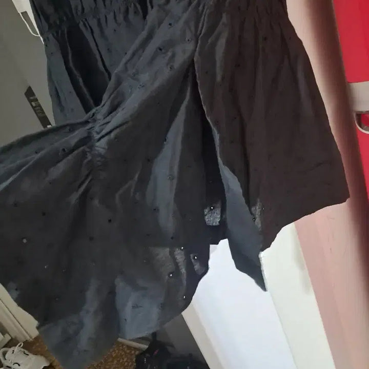 [BUNJANG] Angae Punching Balloon Skirt - Black / 앙개 펀칭 벌룬 스커트 S(001) 블랙