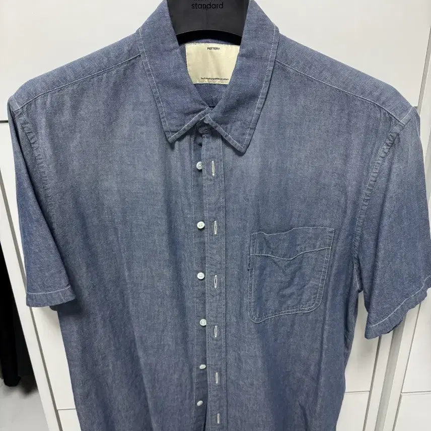 [SOLD OUT] 포터리 샴브레이 반팔셔츠