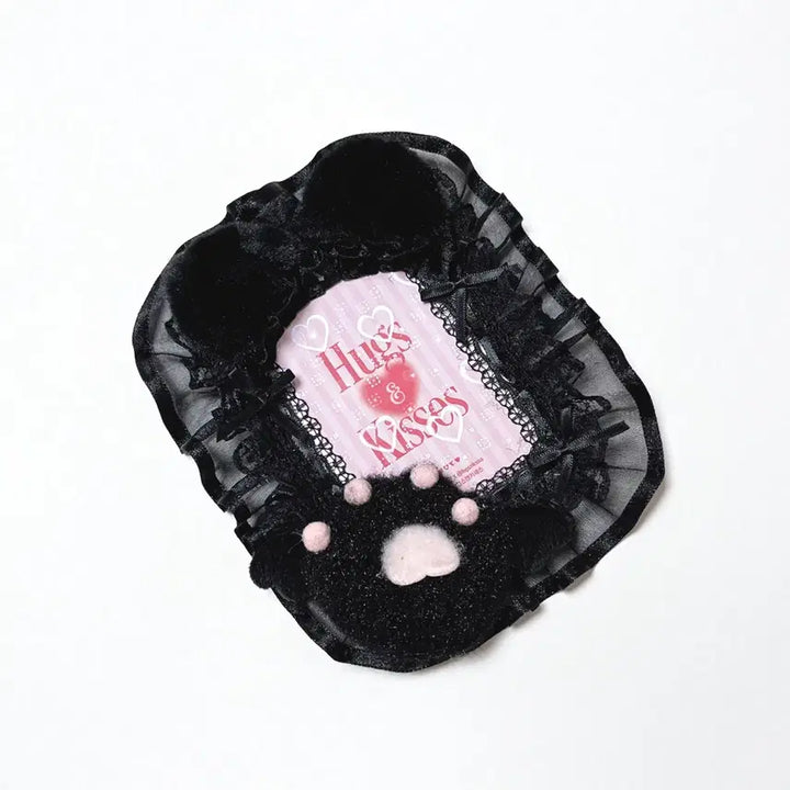 [BUNJANG] Jelly Kitty Black Lace Top Deco / 레이스 탑꾸 젤리 키티 블랙 (Jelly Kitty Black)