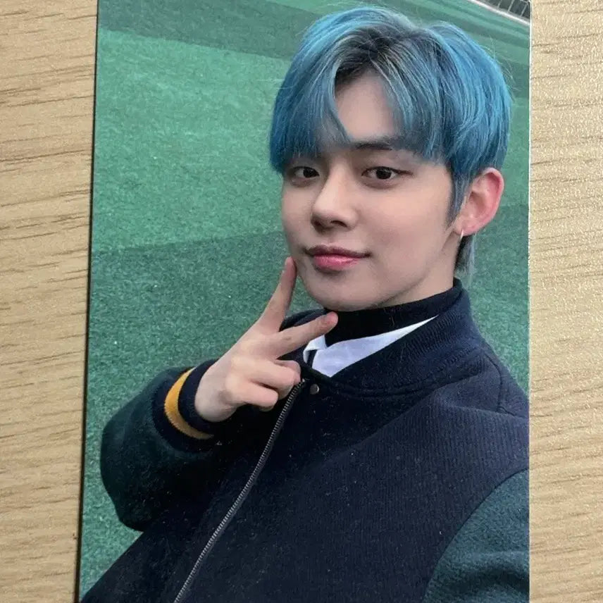 [BUNJANG] TXT Yeonjun Blue Hair Photocard / 미니백 연준 희귀포카 양도 투바투 txt 급처