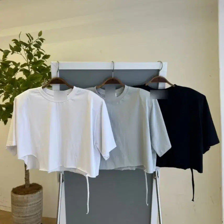 [BUNJANG] J.Fit Crop Pad Short Sleeve T-shirt / (새상품)제이핏 크롭 패드 반팔티 벨201 진바니 엔티크제이 벨201