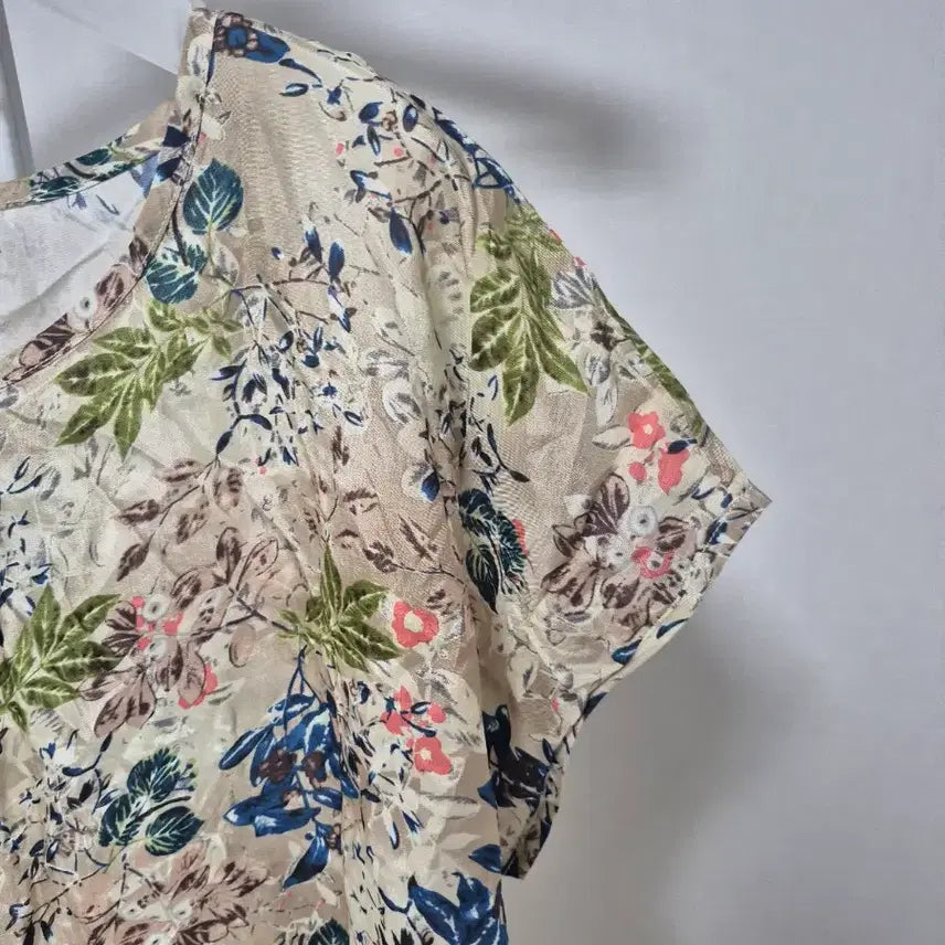 [BUNJANG] Floral Print Rayon Long Dress / 인견원피스