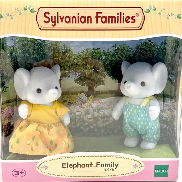 [BUNJANG] Sylvanian Families Elephant Mother Father Doll / 실바니안 엄마 아빠 코끼리 어른 코끼리 일괄