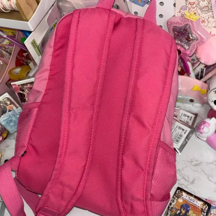 [BUNJANG] Adidas Mickey Mouse Mini Backpack / 아디다스 빈티지 핑크 미키마우스 미니 데이지 콜라보 백팩 가방 파우치