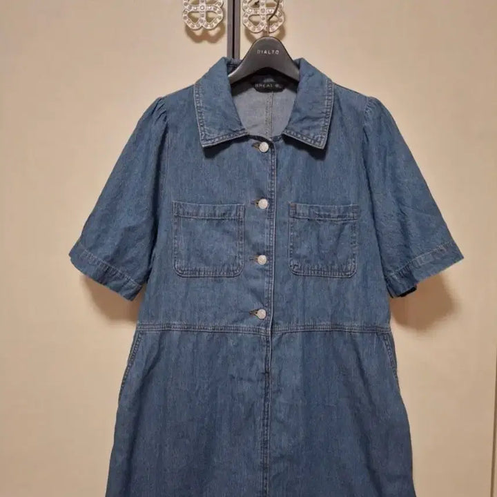 [SOLD OUT] 브레알 데님 셔츠 원피스   66사이즈
