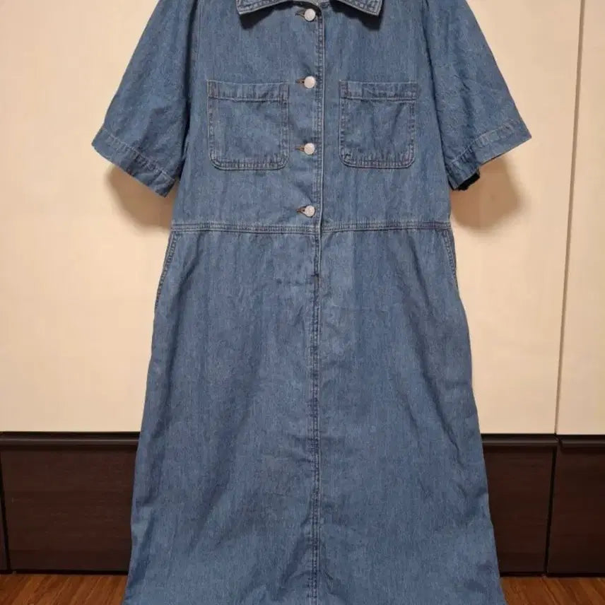 [SOLD OUT] 브레알 데님 셔츠 원피스   66사이즈