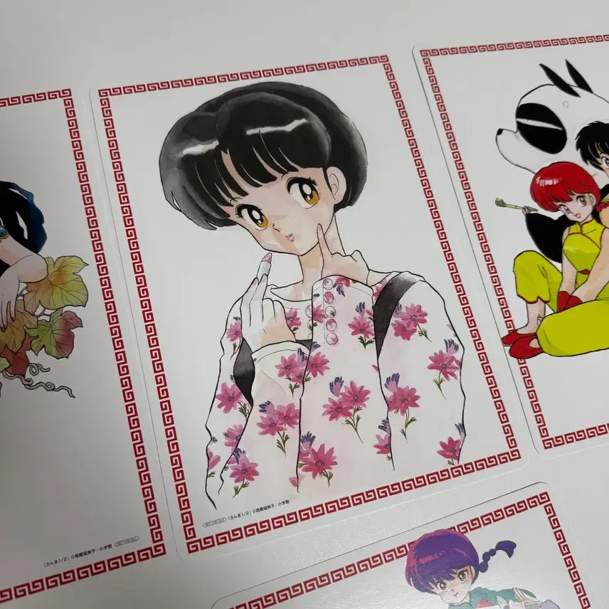 [BUNJANG] Ranma 1/2 Illustration Poster Set / 란마 1/2 일러스트 포스터 종이 세트