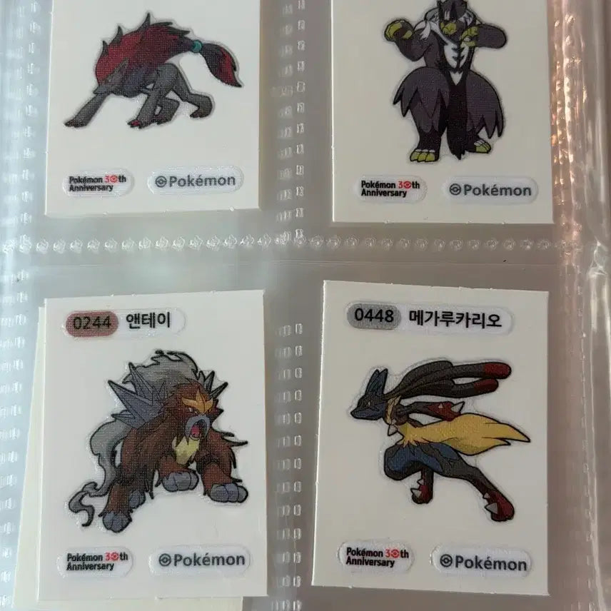 [BUNJANG] Pokemon 30th Anniversary Ttipu Seal Set of 7 / 포켓몬 30주년 띠뿌씰 41종