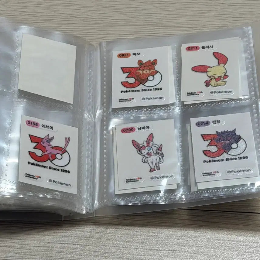 [BUNJANG] Pokemon 30th Anniversary Ttipu Seal Set of 7 / 포켓몬 30주년 띠뿌씰 41종