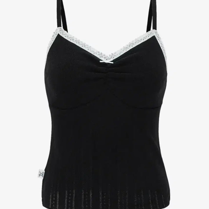 [BUNJANG] Vellire Sweetie Ribbon Sleeveless Top / (새상품)벨리아르 스위티 리본 슬리브리스 로지핑크 나시 레이스 워니하우스