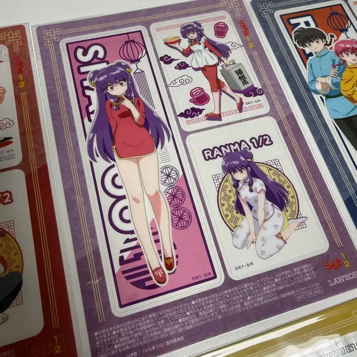 [BUNJANG] Ranma 1/2 Lawson Collaboration Card Set / 란마 1/2 로손 콜라보 카드 6종 세트