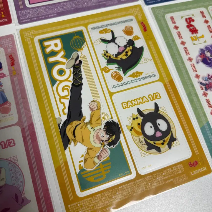 [BUNJANG] Ranma 1/2 Lawson Collaboration Card Set / 란마 1/2 로손 콜라보 카드 6종 세트