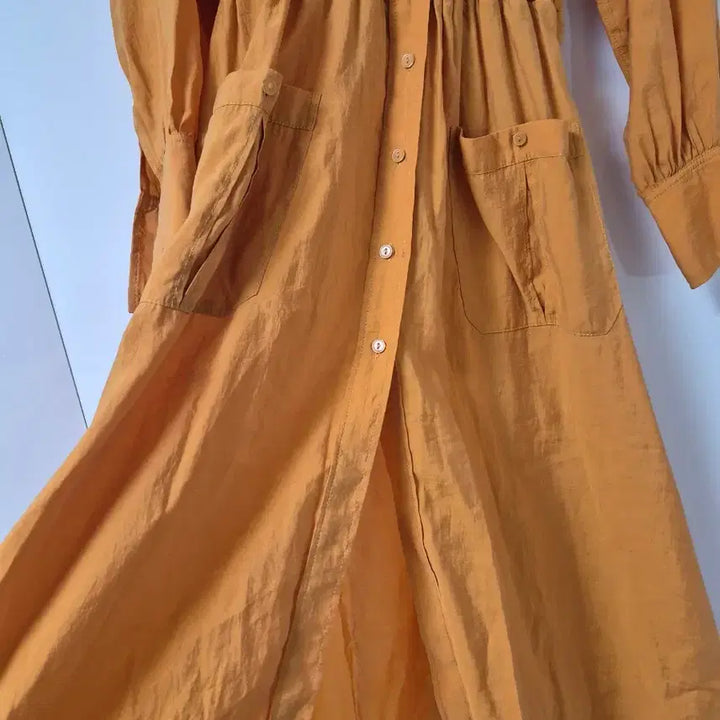 [BUNJANG] H&amp;M Long Orange Dress / H&amp;M 롱원피스