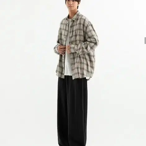 [BUNJANG] BRENSON Two-Tuck Wide Sweat Pants Gray L / 새제품@ BRENSON 투턱 와이드 스웨트 팬츠 그레이 L 브렌슨 브랜슨