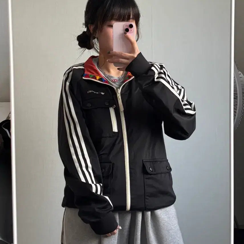 [BUNJANG] Adidas Originals Reversible Track Top (Size 100) / 아디다스 오리지널 트랙탑 러버시블 100
