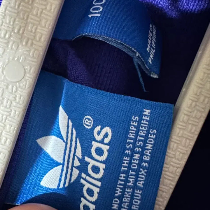 [BUNJANG] Adidas Firebird Purple Track Top / 아디다스져지 아디다스 파이어버드 보라 퍼플 화이트 트랙탑 불꽃 집업
