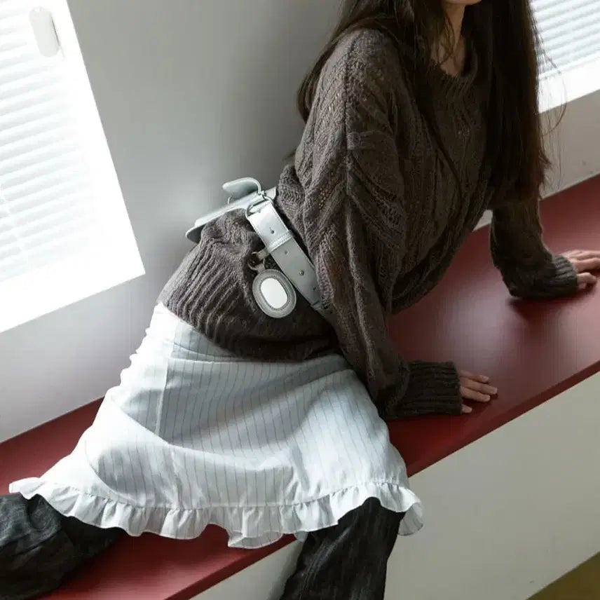 [BUNJANG] Marjournee Frill Layered Skirt / marjournee 마조네 프릴 레이어드 스커트