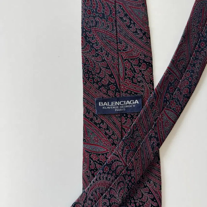 [SOLD OUT] BALENCIAGA 발렌시아가 정품 명품 페이즐리 넥타이 7.8cm