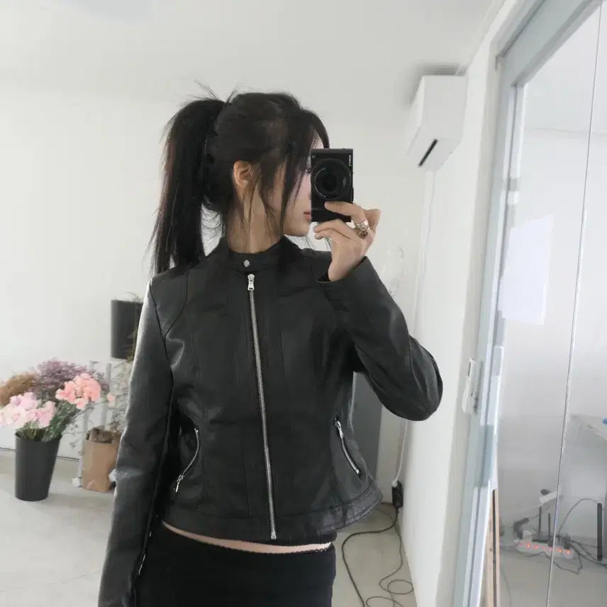[BUNJANG] Dad Leather Jacket / dad 레더자켓