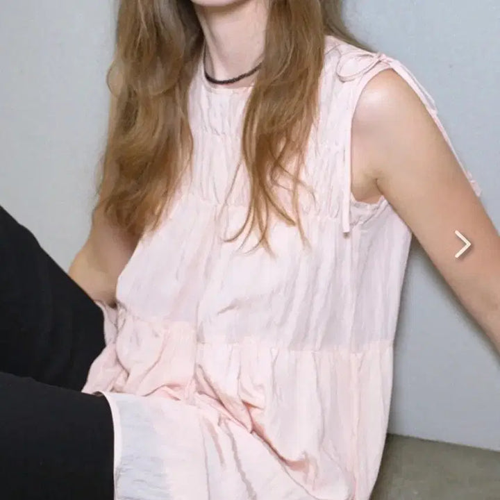 [BUNJANG] Oro Sheer Light Sleeveless Dress - Ice Pink / Oro 시어 라이트 슬리브리스 원피스_ice pink (라퍼지포우먼)