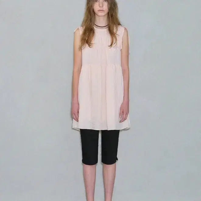 [BUNJANG] Oro Sheer Light Sleeveless Dress - Ice Pink / Oro 시어 라이트 슬리브리스 원피스_ice pink (라퍼지포우먼)