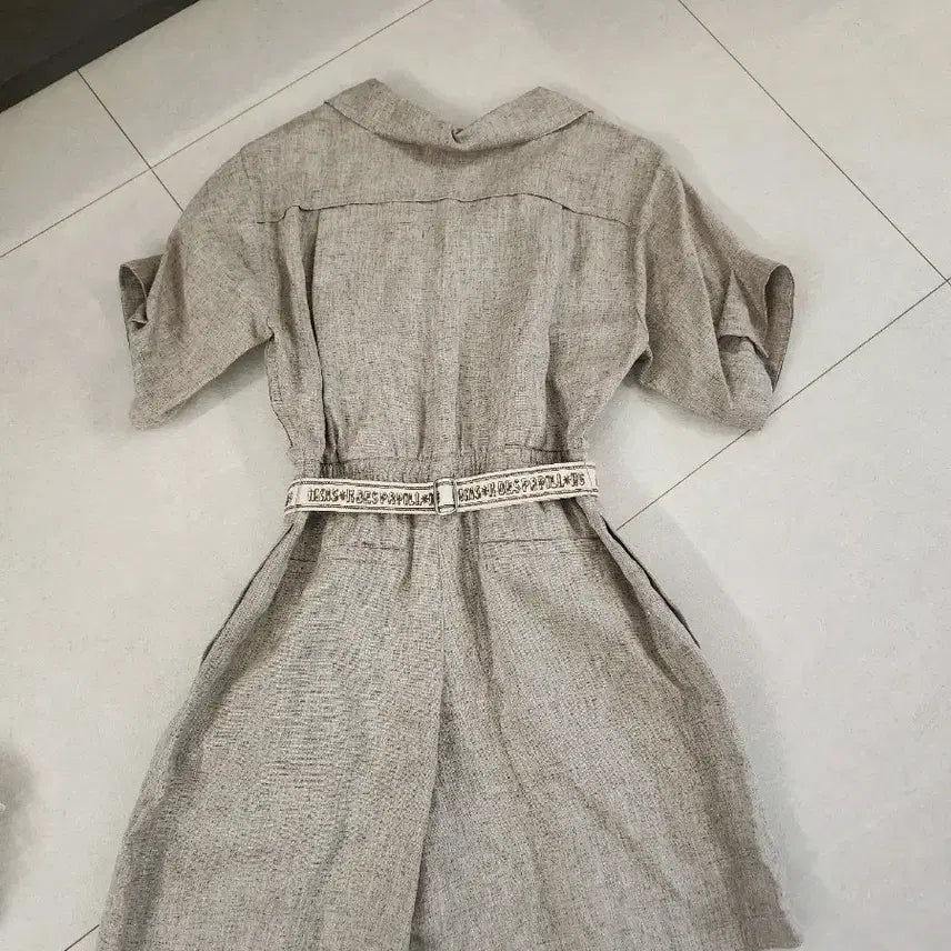 [BUNJANG] Hanseom Time Linen Jumpsuit / 한섬의류 타임 린넨 점프수트 90사이즈