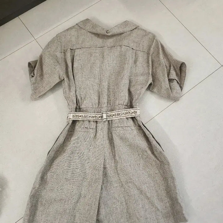 [BUNJANG] Hanseom Time Linen Jumpsuit / 한섬의류 타임 린넨 점프수트 90사이즈