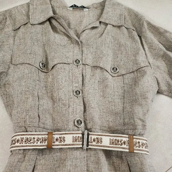 [BUNJANG] Hanseom Time Linen Jumpsuit / 한섬의류 타임 린넨 점프수트 90사이즈