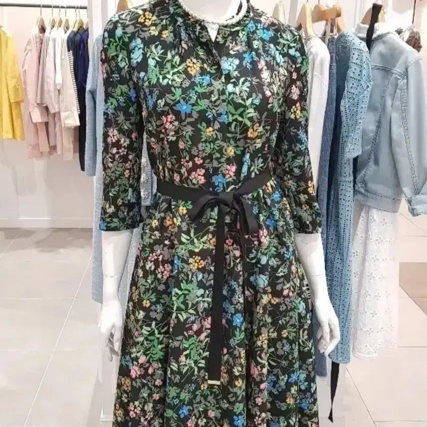 [BUNJANG] Renny Ron Floral Dress / 레니본 플로랄 원피스