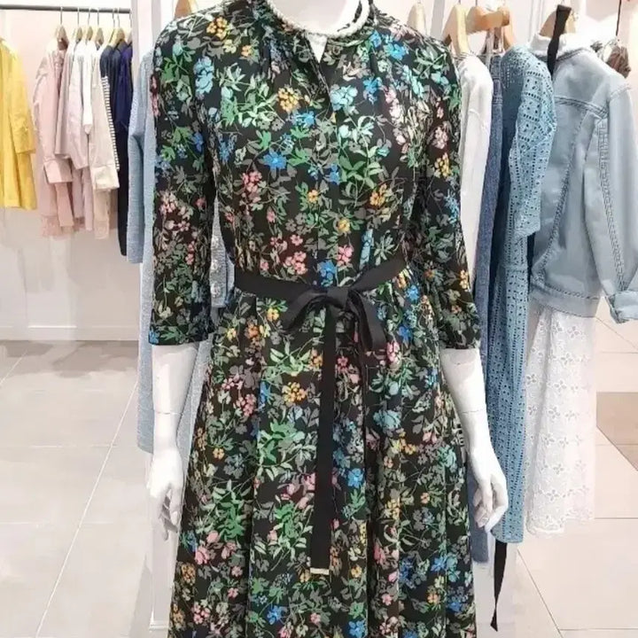 [BUNJANG] Renny Ron Floral Dress / 레니본 플로랄 원피스