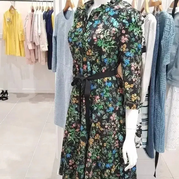 [BUNJANG] Renny Ron Floral Dress / 레니본 플로랄 원피스
